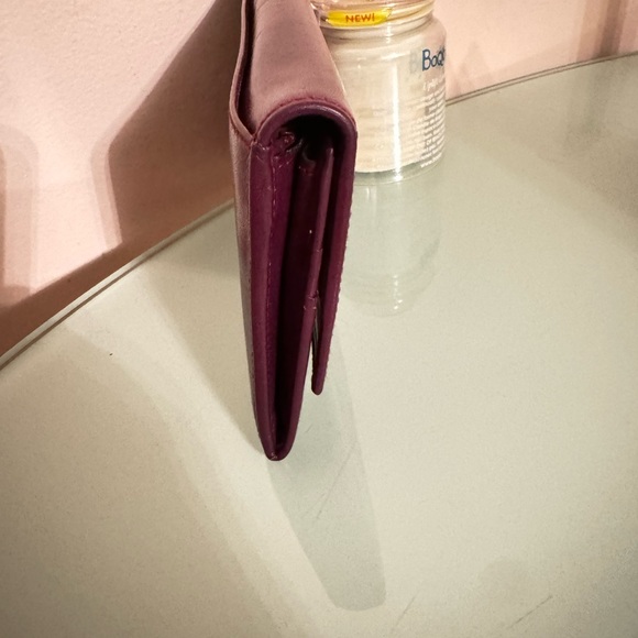 Celine Purple Leather Long Bifold Snap Closure Wallet - Picture 9 of 15